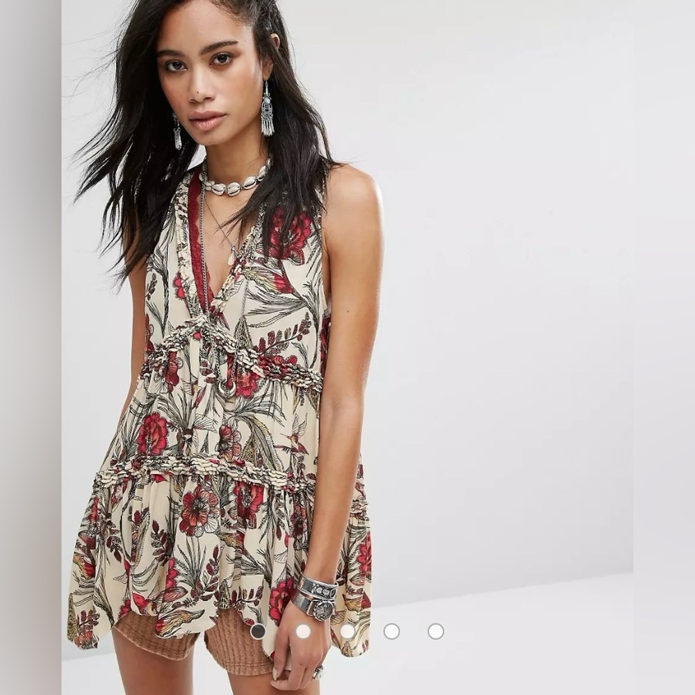 Free People Purple Haze Printed Tunic
